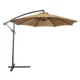 Umbrela de gradina diametru 300 cm, suport tip picior, reglabila, impermeabila, cadru otel, tan - imagine 5