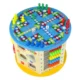 Cub activitati educative copii, 8 in 1, ceas, labirinturi, abac, forme geometrice, multicolor, lemn - imagine 11