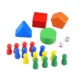 Cub activitati educative copii, 8 in 1, ceas, labirinturi, abac, forme geometrice, multicolor, lemn - imagine 20