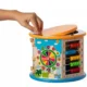 Cub activitati educative copii, 8 in 1, ceas, labirinturi, abac, forme geometrice, multicolor, lemn - imagine 14