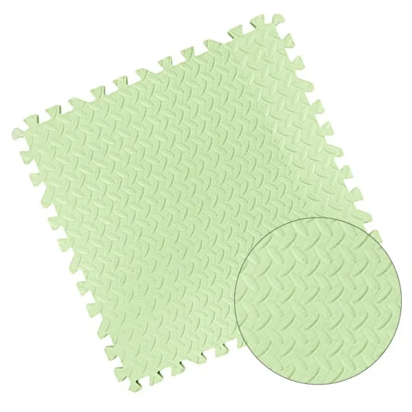Covor puzzle xl, 60x60 cm, grosime 2 cm, spuma eva, 2 piese culoare verde - imagine 2