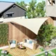 Copertina parasolar triunghiulara, inele prindere, 3x3x3 m, impermeabila 180g/mp