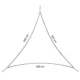 Copertina parasolar triunghiulara, inele prindere, 3x3x3 m, impermeabila 180g/mp - imagine 7
