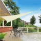 Copertina parasolar triunghiulara, inele prindere, 3x3x3 m, impermeabila 180g/mp - imagine 3