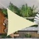 Copertina parasolar triunghiulara, inele prindere, 3x3x3 m, impermeabila 180g/mp - imagine 2