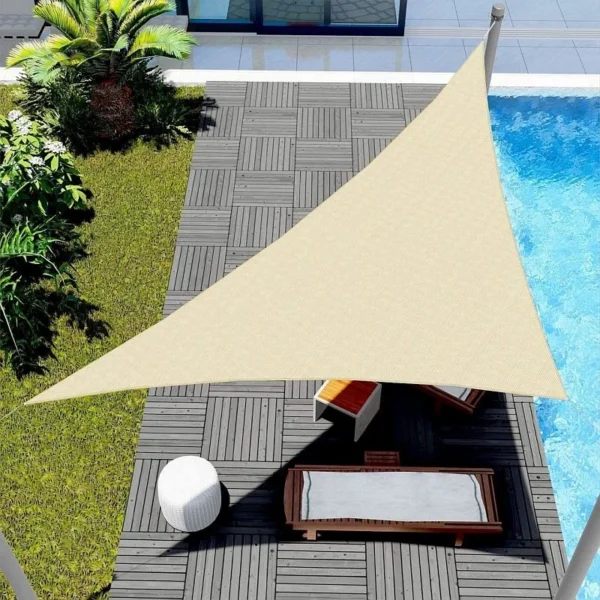 Copertina parasolar, protectie uv, multifunctionala, impermeabila, hdpe densitate 180g/mp, 4x4x4 m - imagine 3