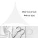Copertina parasolar triunghiulara, inele prindere, 3x3x3 m, impermeabila 180g/mp - imagine 11