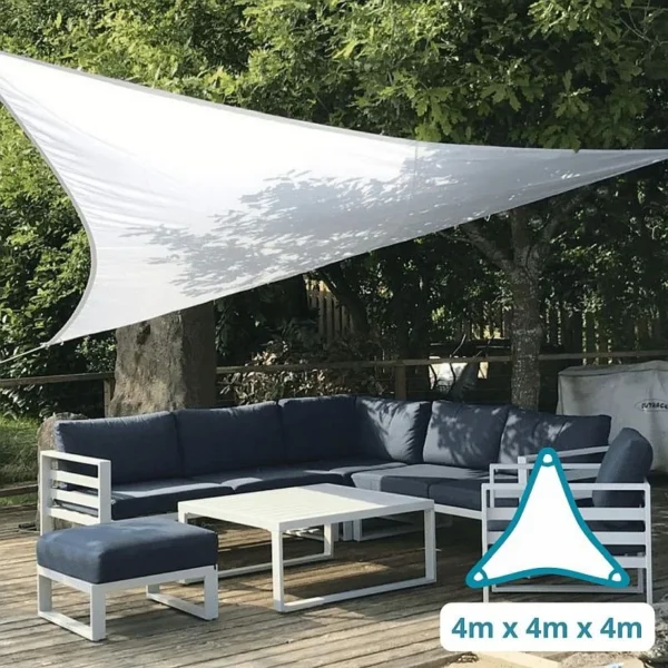 Copertina parasolar, protectie uv, multifunctionala, impermeabila, hdpe densitate 180g/mp, 4x4x4 m - imagine 6