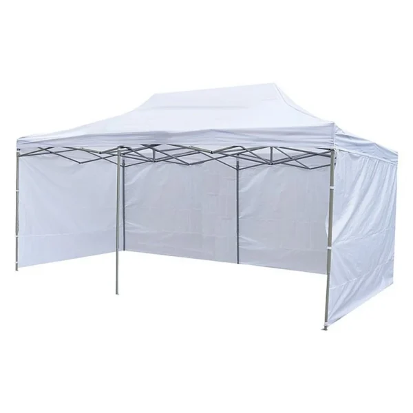 Cort de gradina quick tent, pliabil, 6x3x3 m, pavilion 3 pereti, inaltime reglabila, montare rapida - imagine 3