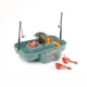 Set de pescuit rotativ buba go fishing, 6 melodii, 21 accesorii, gri - imagine 4
