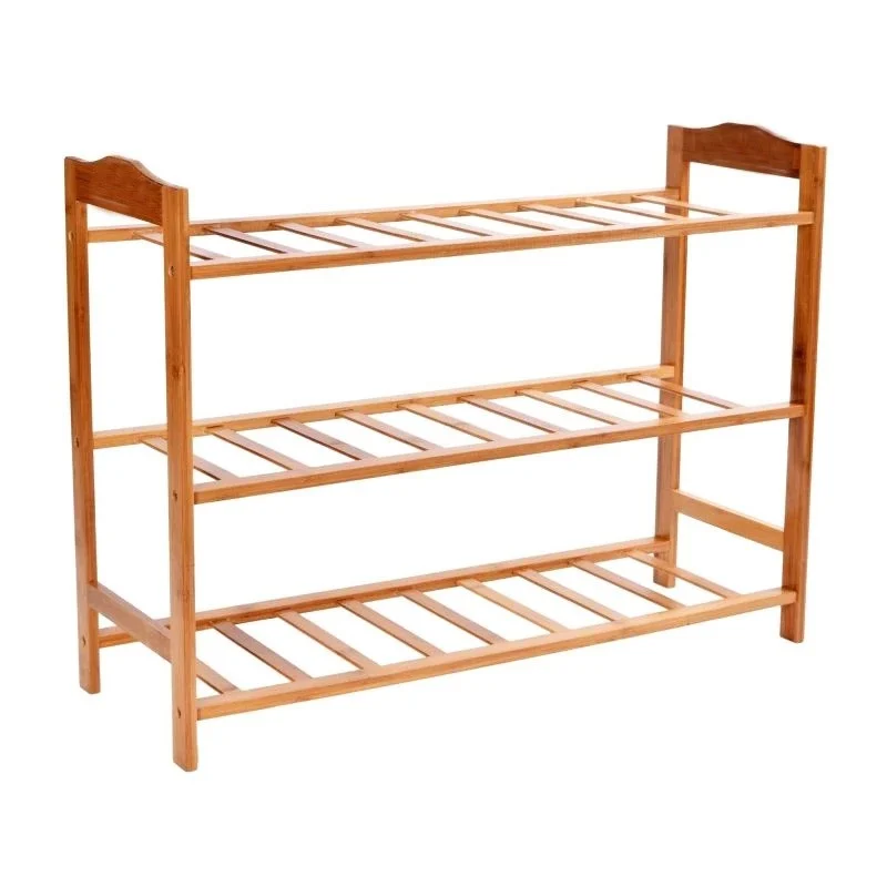 Raft cu 3 nivele pentru incaltaminte, bambus, 68 x 47 x 23 cm Raft cu 3 nivele pentru incaltaminte, bambus, 68 x 47 x 23 cm - imagine 1
