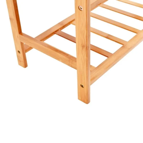 Raft cu 3 nivele pentru incaltaminte, bambus, 68 x 47 x 23 cm - imagine 4