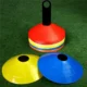 Set 50 jaloane tip con, pentru antrenamente sportive, pvc flexibil multicolor, cu suport si husa transport - imagine 10
