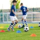 Set 50 jaloane tip con, pentru antrenamente sportive, pvc flexibil multicolor, cu suport si husa transport - imagine 7