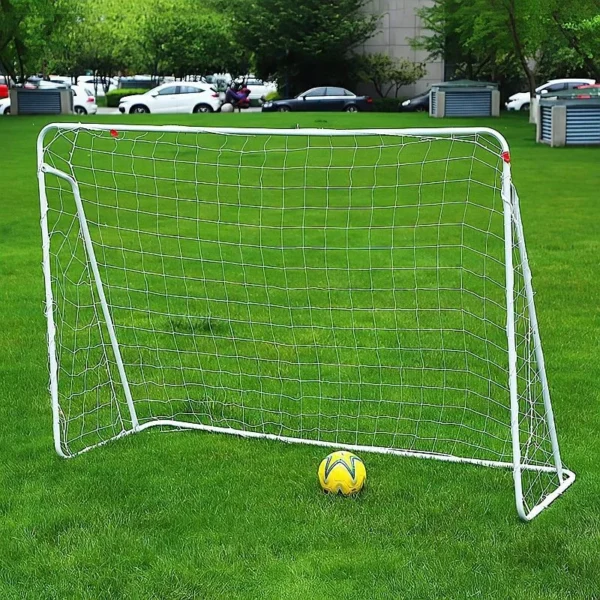Poarta de fotbal pentru copii, cu plasa, 213x150x75 cm, cadru otel - imagine 2