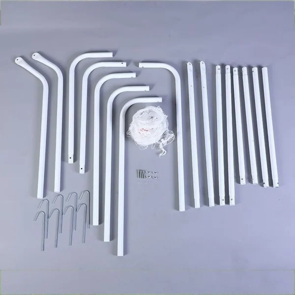 Poarta de fotbal pentru copii, cu plasa, 213x150x75 cm, cadru otel - imagine 7