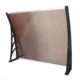 Copertina fixa policarbonata, 100x150 cm, accesorii montare incluse, maro - imagine 3