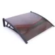 Copertina fixa policarbonata, 100x150 cm, accesorii montare incluse, maro
