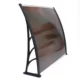 Copertina fixa policarbonata, 100x150 cm, accesorii montare incluse, maro - imagine 4