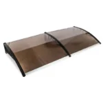 Copertina fixa policarbonata, protectie uv, 100 x 200 cm, maro