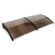Copertina fixa policarbonata, protectie uv, 100 x 200 cm, maro
