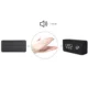 Ceas digital led, ora, data, temperatura, alarma, alimentare duala, mdf - imagine 3