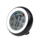 Termometru cu higrometru digital, display lcd, control touch, 9 cm, negru - imagine 7