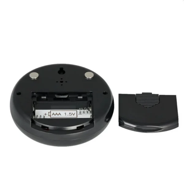 Termometru cu higrometru digital, display lcd, control touch, 9 cm, negru - imagine 14