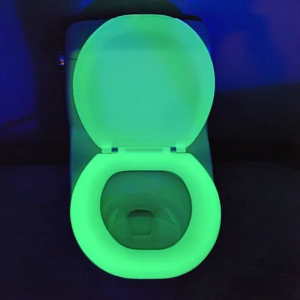 Capac de wc fosforescent, soft close, lumineaza verde in intuneric - imagine 6