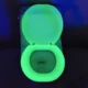 Capac de wc fosforescent, soft close, lumineaza verde in intuneric - imagine 6