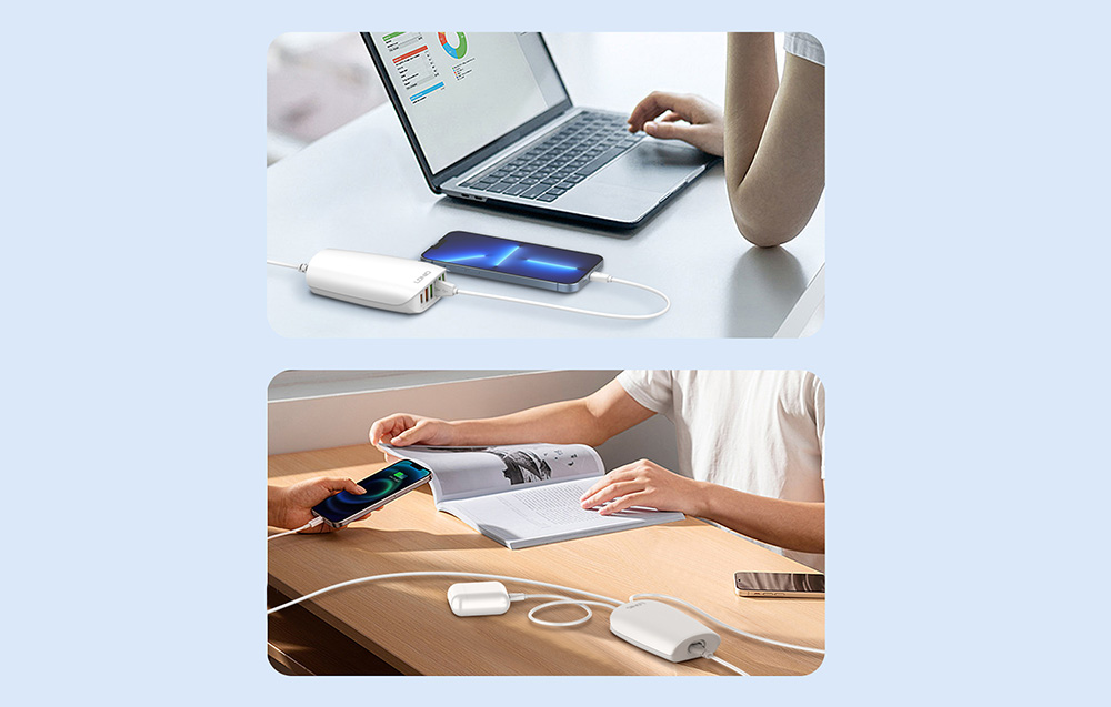 Incarcator Retea LDNIO A6573C, 5x USB, 65 W, 1,5 m (alb) 4 Unknown Image