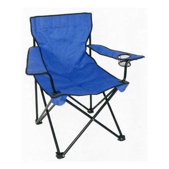 Scaun pliabil pescuit, camping, gradina 53x53x90cm – albastru