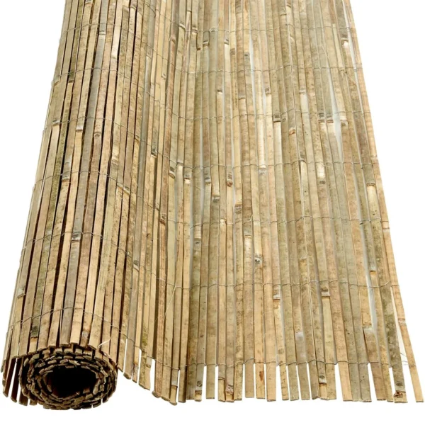 Gard/paravan din bambus natural, 5x1 m - imagine 1