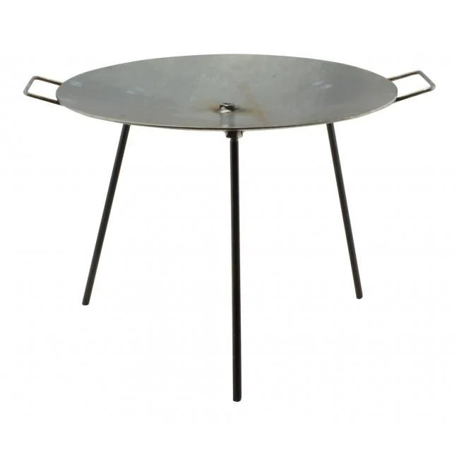 Disc pentru gratar, metalic, cu picioare si agatator, 48.7×32 cm, Perfect Home 