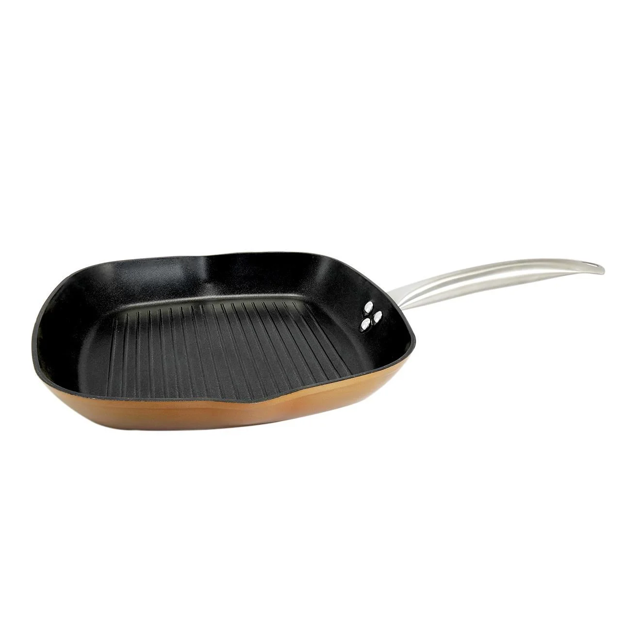 Tigaie grill, 28×28 cm, antiaderenta, Copper Line, MAGIC HOME