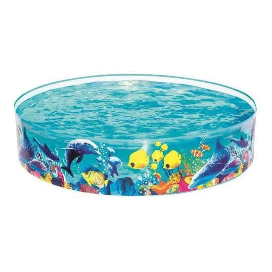 Piscina PVC pentru copii, rotunda, transparenta, 183x38 cm, Bestway Odyssey 1 Piscina PVC pentru copii, rotunda, transparenta, 183×38 cm, Bestway Odyssey