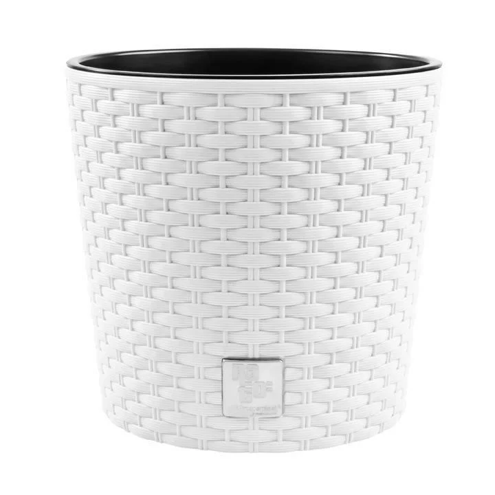 Ghiveci decorativ de flori, rotund, alb, 40x37.5 cm, Rato Round Ghiveci decorativ de flori, rotund, alb, 40x37.5 cm, Rato Round - imagine 1