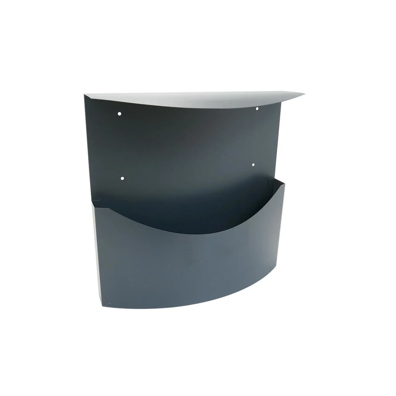 Cos/cutie publicitara, pentru ziare, cu acoperis, grafit, format C4, 34×11.5×33 cm, Damech