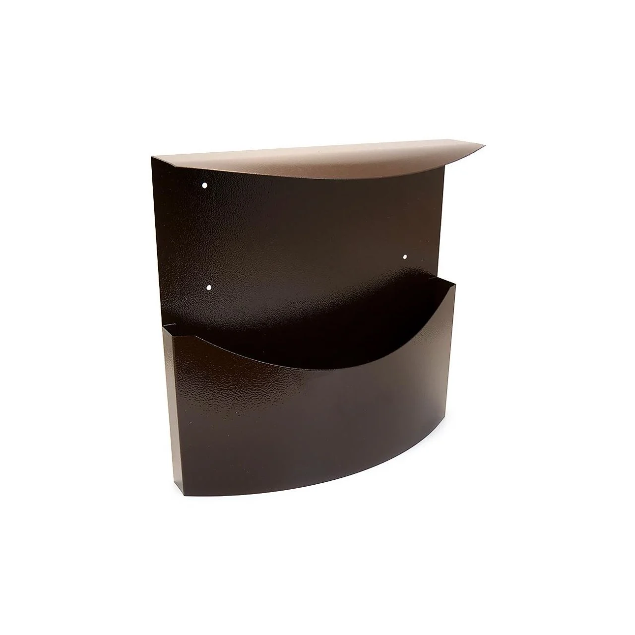 Cos/cutie publicitara, pentru ziare, cu acoperis, maro, format C4, 34×11.5×33 cm, Damech