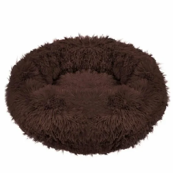 Culcus moale, pentru caine/pisica, maro, 80 cm - imagine 1