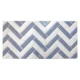Panou decorativ, PVC, model zig-zag 3D, alb-albastru, 96x48.5cm