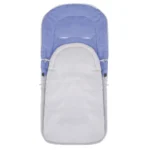 Sac de dormit pentru copii, bebelusi, cu husa, gri si albastru, 90x43/35 cm, Springos
