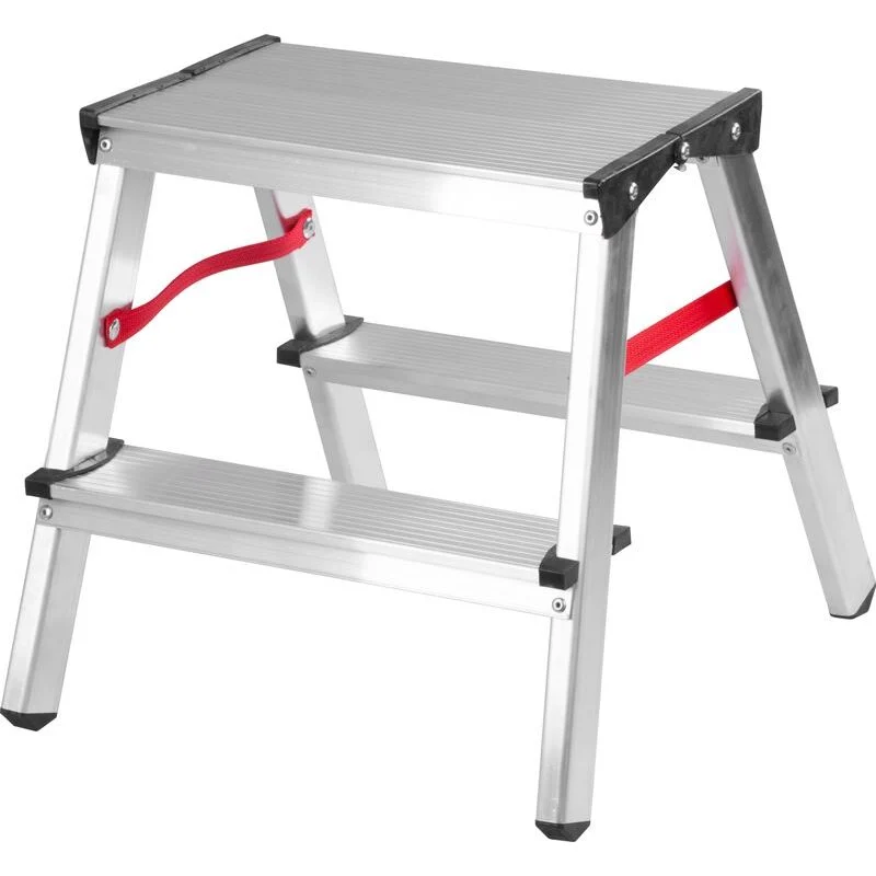 Scara aluminiu, 2 tronsoane, 1 treapta, platforma, max 125 kg, 0.44 m, Strend Pro Scara aluminiu, 2 tronsoane, 1 treapta, platforma, max 125 kg, 0.44 m, Strend Pro - imagine 1