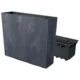 Jardiniera decorativa, Urbi Case Beton Effect, 58x18x49.8 cm, antracit, Prosperplast