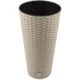 Ghiveci decorativ de flori, Prosperplast, Rato, imitatie ratan, rotund, inalt, cafeniu, 40x76.3 cm