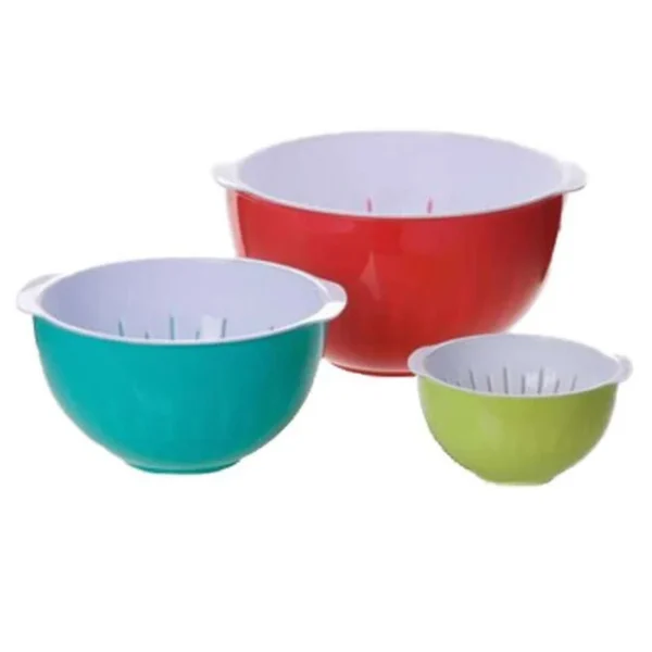 Boluri salata, plastic, set 3 buc, 1.2/2/3.4 L, MagicHome - imagine 1