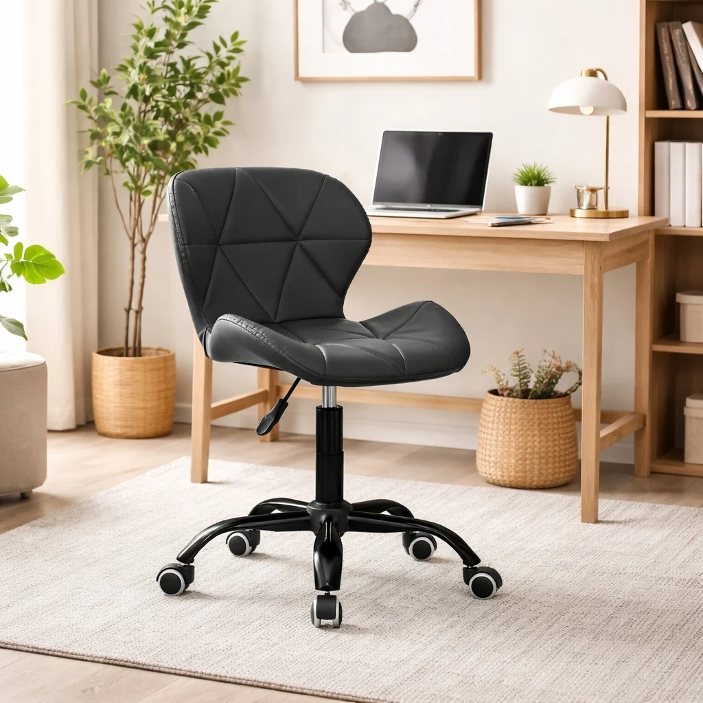 Scaun de birou, Artool, Noto, piele ecologica, negru, 53.5x57x87 cm 1 Scaun de birou, Artool, Noto, piele ecologica, negru, 53.5x57x87 cm