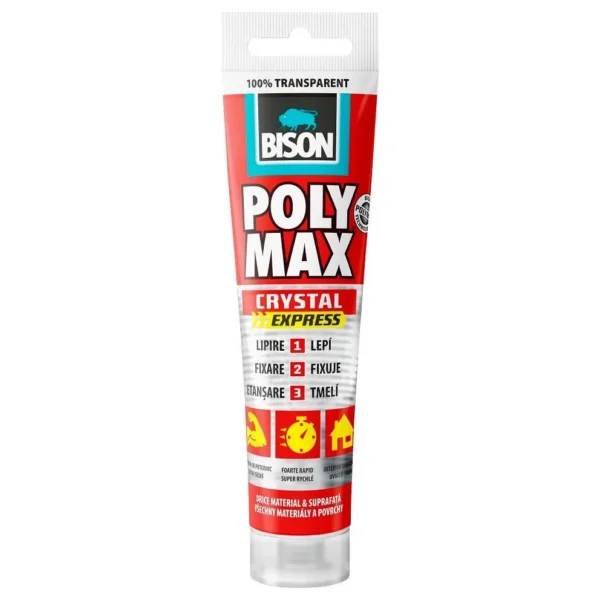 Adeziv si etanseizant, 115 g, Bison Poly Max Crystal Express - imagine 2