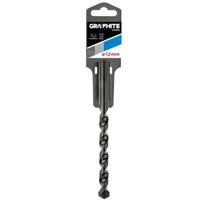Burghiu multifunctional,12mm, GRAPHITE Burghiu multifunctional,12mm, GRAPHITE - imagine 1