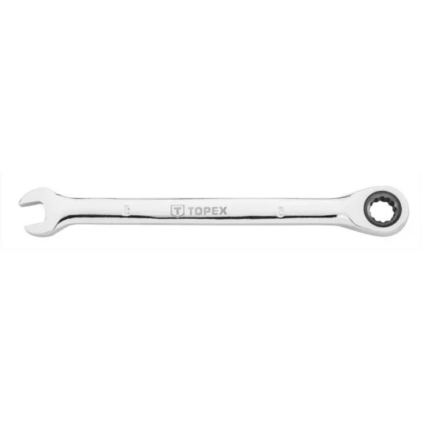 Cheie combinata cu clichet, 8mm, TOPEX - imagine 1